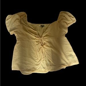 Sheer Yellow Top